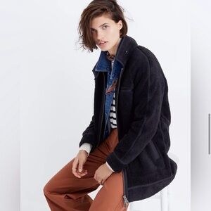 Madewell Sherpa City Grid Coat